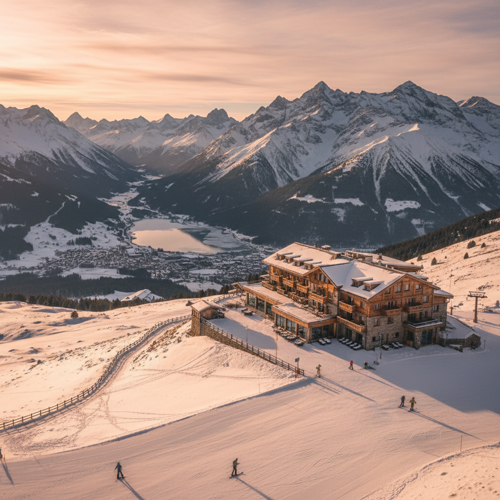 Alpenhotels: Skifahren, wandern und panoramablicke