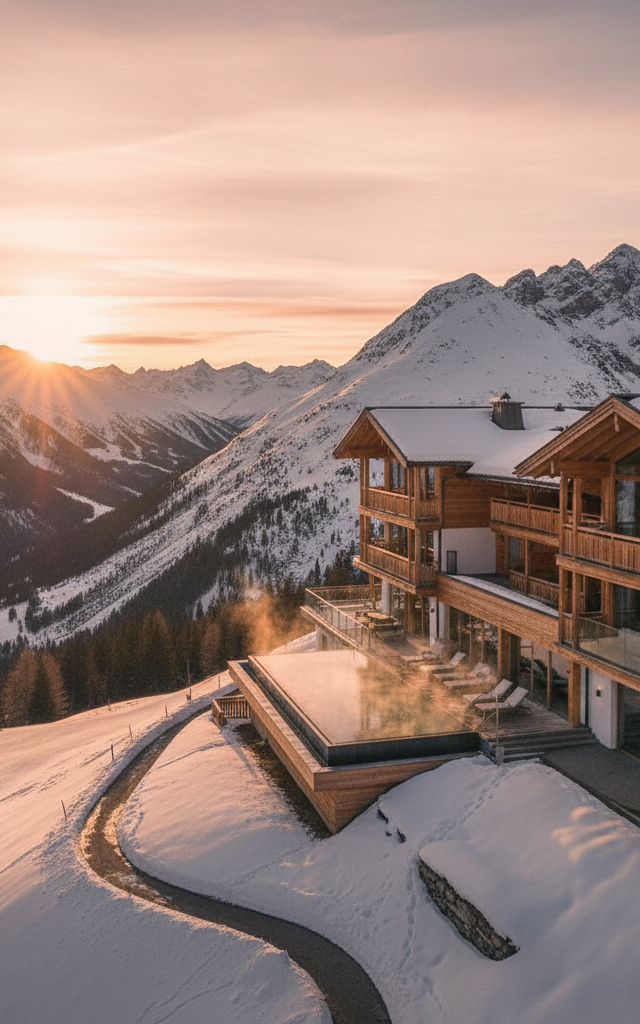 Alpenhotels: Skifahren, wandern und panoramablicke