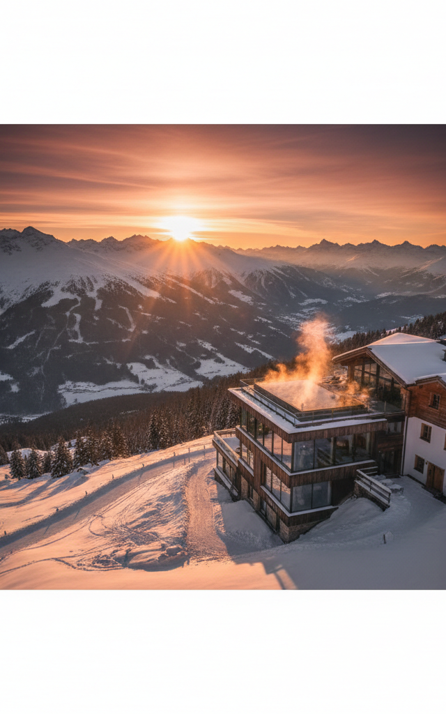 Alpenhotels: ski, wandern und panoramische aussichten