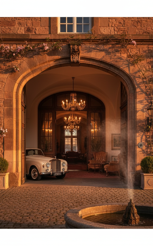 Historische hotels: übernachten in einer geschichte