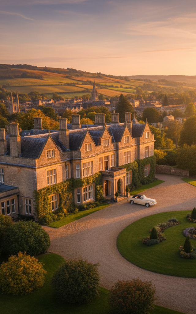 Eine reise durch das Vereinigte Königreich: hotels, städte und die countryside
