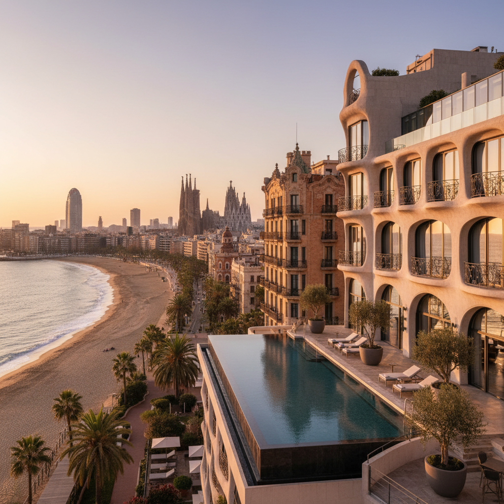 Hôtels à Barcelone : l'équilibre parfait entre plage, ville et design