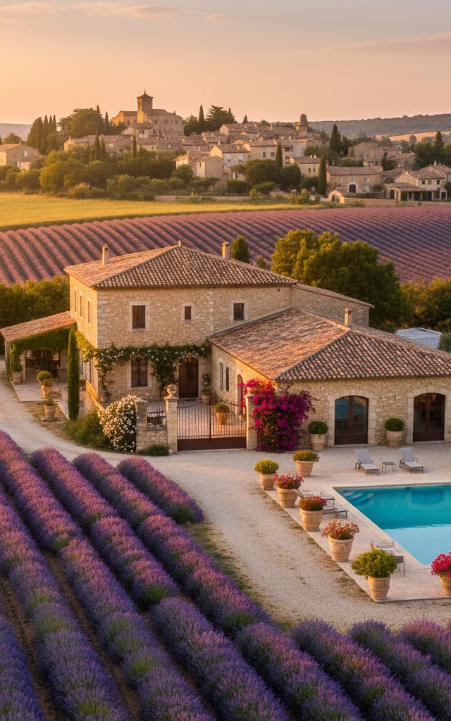 Provence hotels: lavendelfelder, charmante dörfer und die düfte des südens